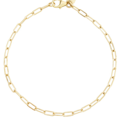 Helen Ficalora Gold Chain Link Charm Bracelet 14K Yellow Gold