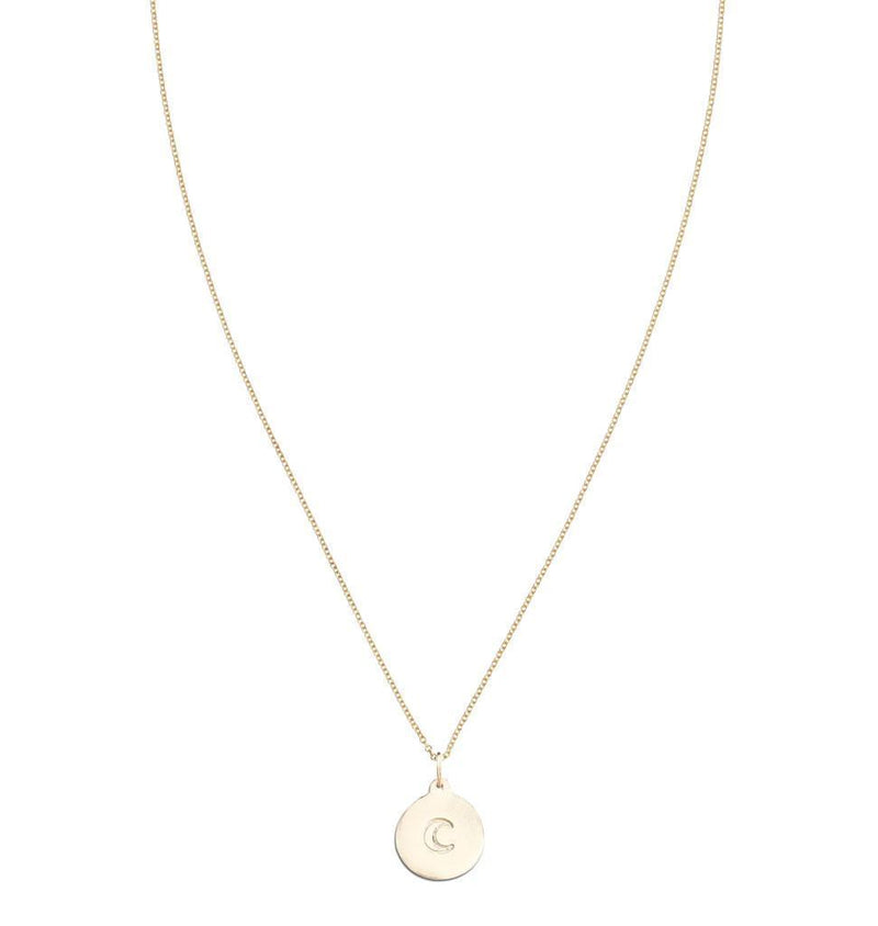 Crescent Moon Disk Charm Jewelry Helen Ficalora