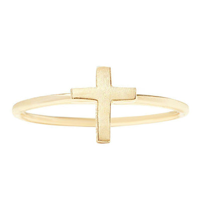 Helen Ficalora 14K Yellow Gold Stackable Cross Ring