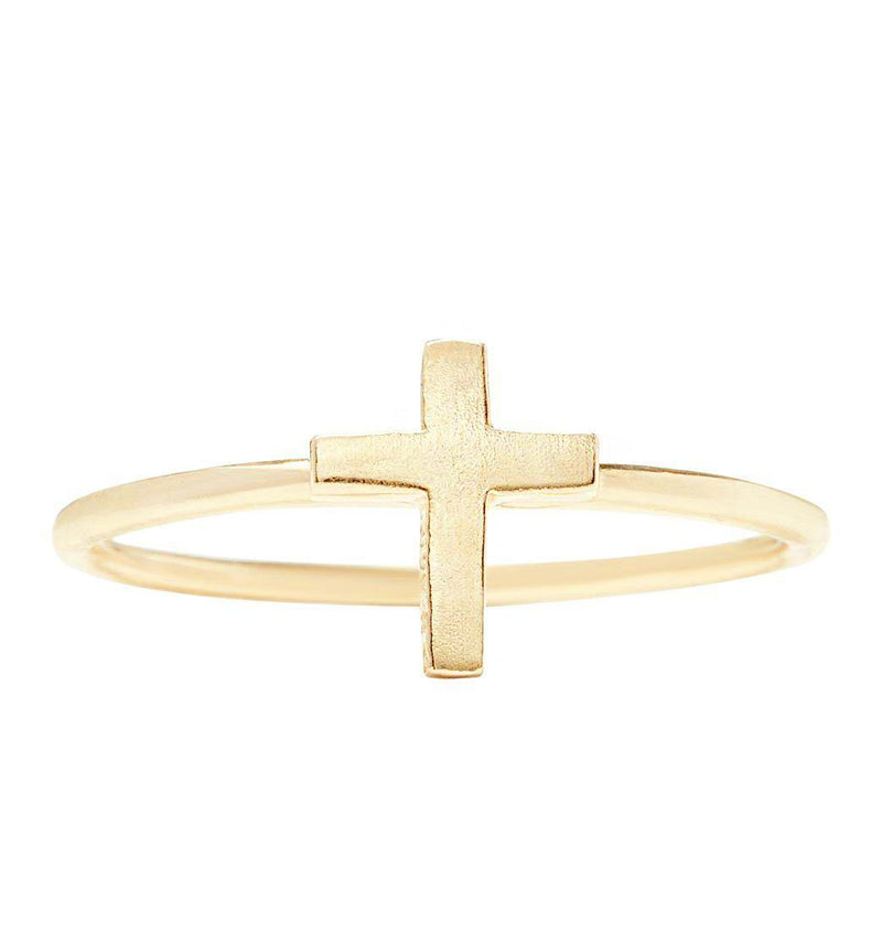 Helen Ficalora 14K Yellow Gold Stackable Cross Ring