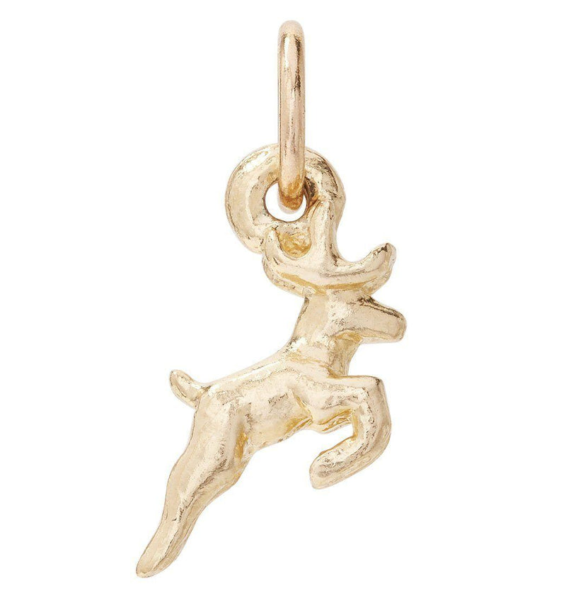 Deer Mini Charm Jewelry Helen Ficalora 14k Yellow Gold