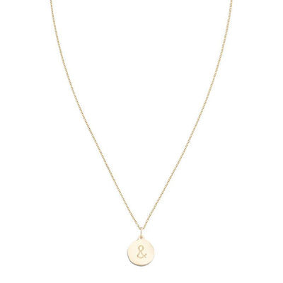 "&" Disk Charm Jewelry Helen Ficalora