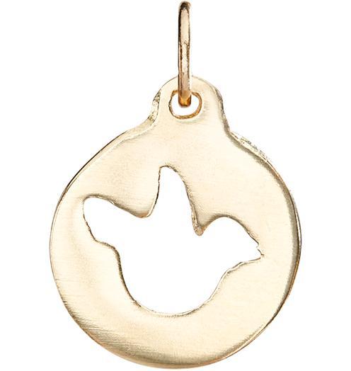 Dove Cutout Charm Jewelry Helen Ficalora 14k Yellow Gold