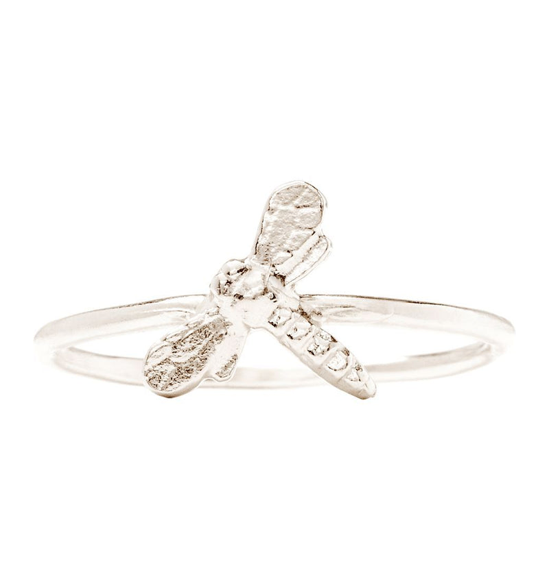Dragonfly Stacking Ring Jewelry Helen Ficalora 14k White Gold 6