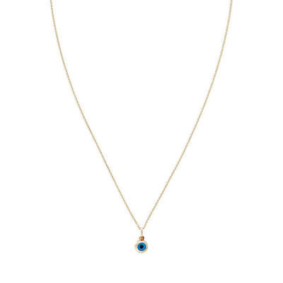 Mini 14k Yellow Gold Evil Eye Charm Jewelry Helen Ficalora