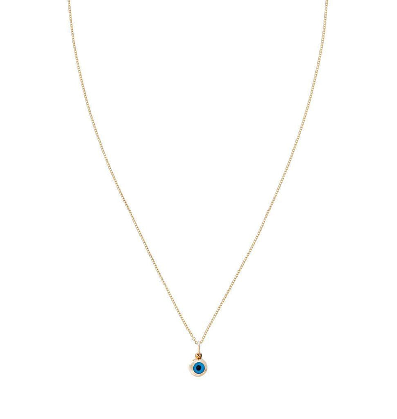 Mini 14k Yellow Gold Evil Eye Charm Jewelry Helen Ficalora