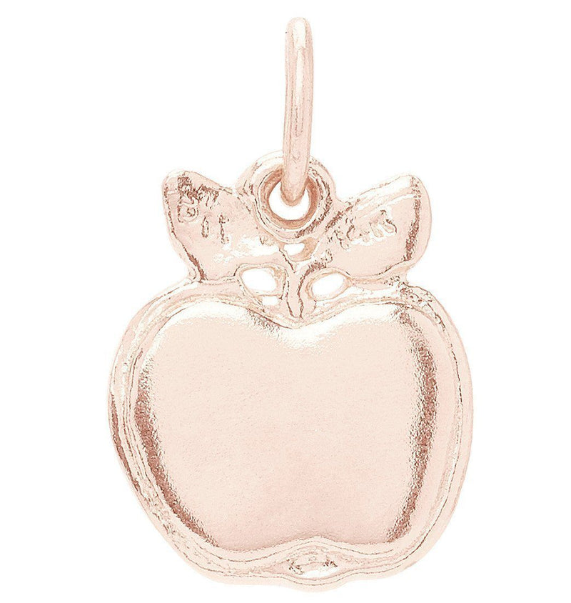 Flat Apple Mini Charm Jewelry Helen Ficalora 14k Pink Gold