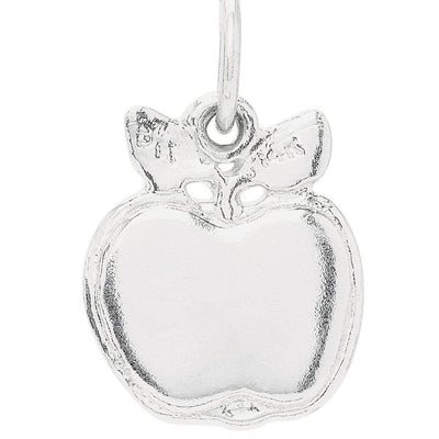 Flat Apple Mini Charm Jewelry Helen Ficalora Sterling Silver