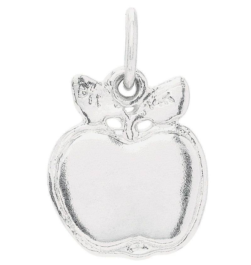 Flat Apple Mini Charm Jewelry Helen Ficalora Sterling Silver