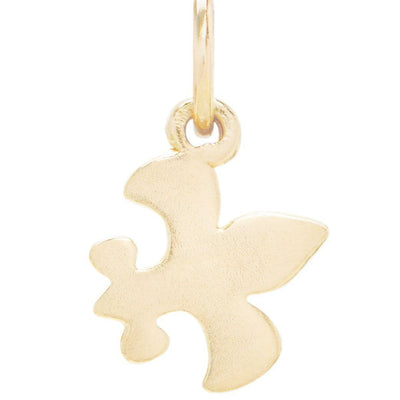 Flat Fleur De Lis Charm Jewelry Helen Ficalora 14k Yellow Gold