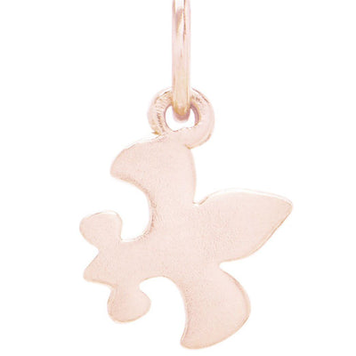 Flat Fleur De Lis Charm Jewelry Helen Ficalora 14k Pink Gold