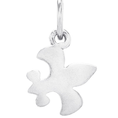Flat Fleur De Lis Charm Jewelry Helen Ficalora Sterling Silver