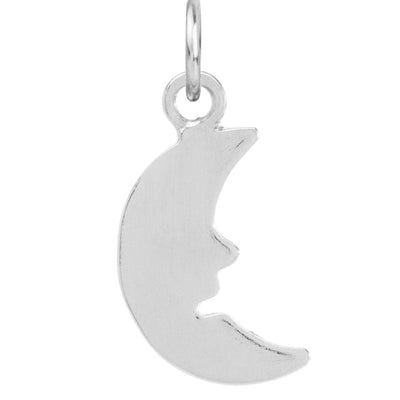 Flat Moon Charm Jewelry Helen Ficalora Sterling Silver