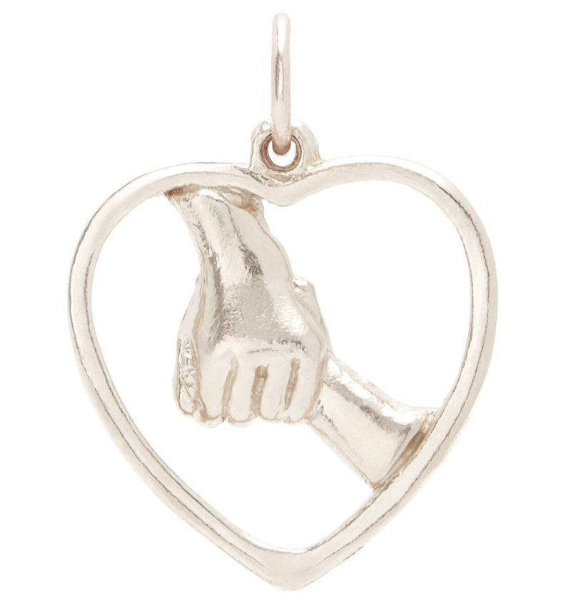 Hand In Hand Charm Jewelry Helen Ficalora 14k White Gold