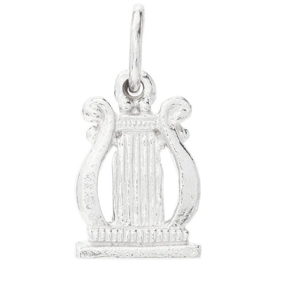 Harp Mini Charm Jewelry Helen Ficalora Sterling Silver