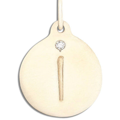 "I" Alphabet Charm With Diamond Jewelry Helen Ficalora 14k Yellow Gold For Necklaces And Bracelets