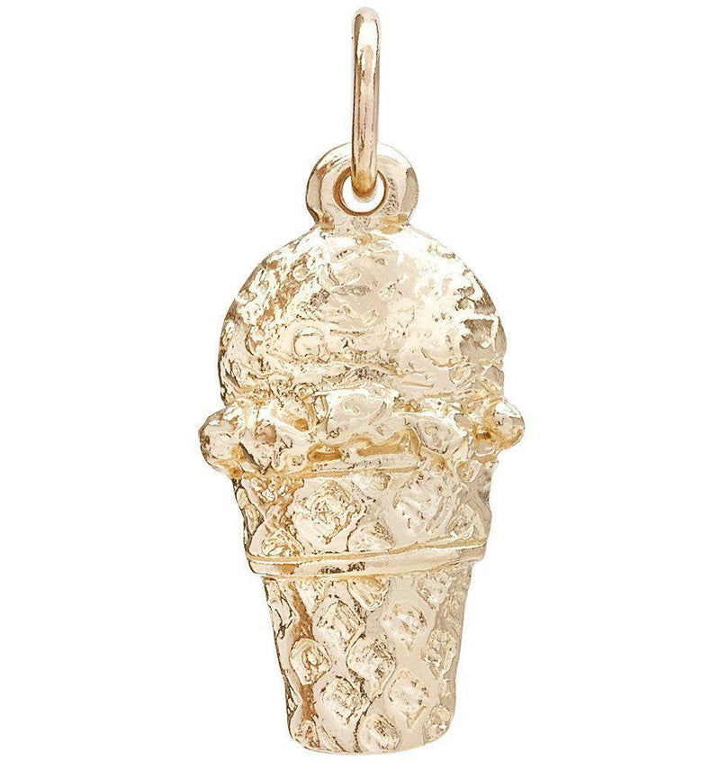 Ice Cream Scoop Mini Charm Jewelry Helen Ficalora 14k Yellow Gold