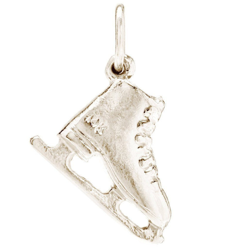 Ice Skate Mini Charm Jewelry Helen Ficalora 14k White Gold