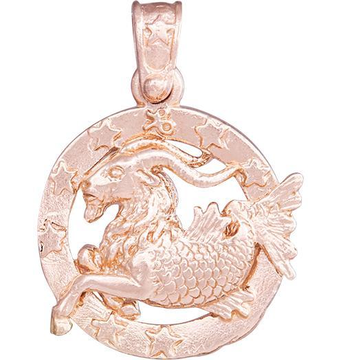 Helen Ficalora Large 14k Rose Gold Capricorn Charm