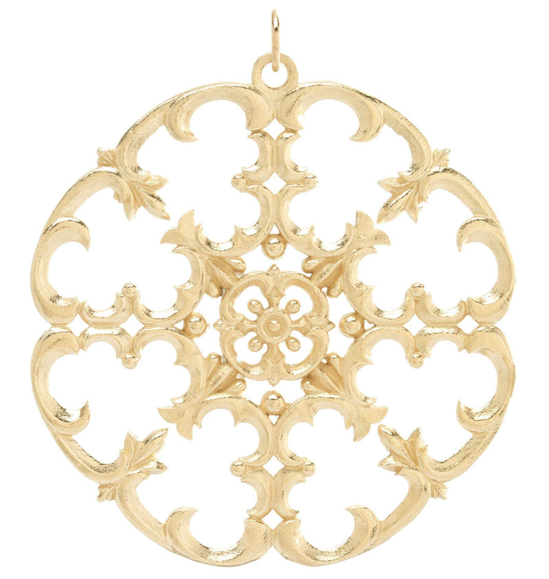 Large Filigree Charm Jewelry Helen Ficalora 14k Yellow Gold