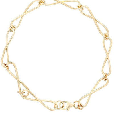Large Infinity Bracelet Jewelry Helen Ficalora 14k Yellow Gold