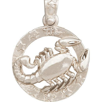 Large Scorpio Zodiac Charm Jewelry Helen Ficalora 14k White Gold