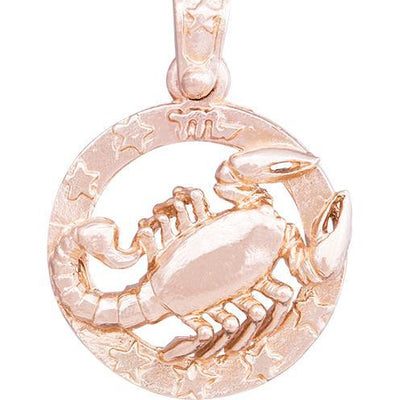 Large Scorpio Zodiac Charm Jewelry Helen Ficalora 14k Pink Gold