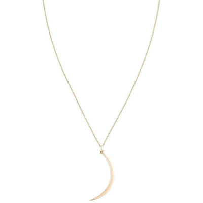 Large Smooth Crescent Moon Charm Jewelry Helen Ficalora