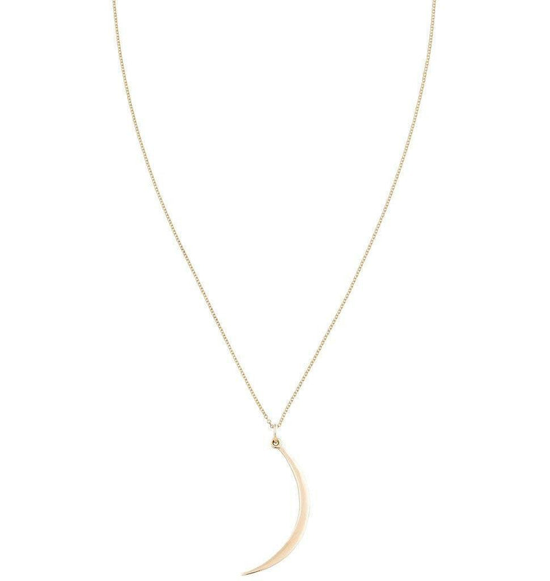 Large Smooth Crescent Moon Charm Jewelry Helen Ficalora