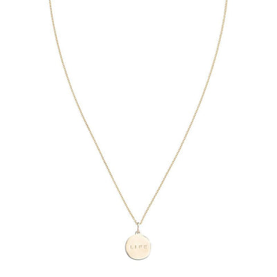 "Life" Disk Charm Jewelry Helen Ficalora