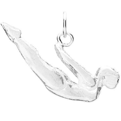 Locust Pose Yoga Charm Jewelry Helen Ficalora Sterling Silver
