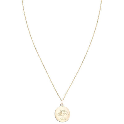 Lotus Om Disk Charm Jewelry Helen Ficalora