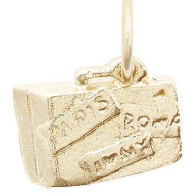 Luggage Mini Charm Jewelry Helen Ficalora 14k Yellow Gold For Necklaces And Bracelets