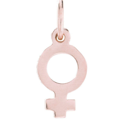 Mini Female Symbol Charm Jewelry Helen Ficalora 14k Pink Gold
