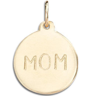 Helen Ficalora 14k Gold "Mom" Pendant for Necklaces & Bracelets 