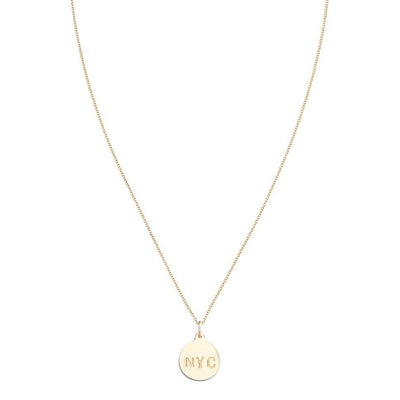 "NYC" Disk Charm Jewelry Helen Ficalora