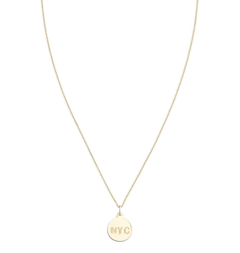 "NYC" Disk Charm Jewelry Helen Ficalora