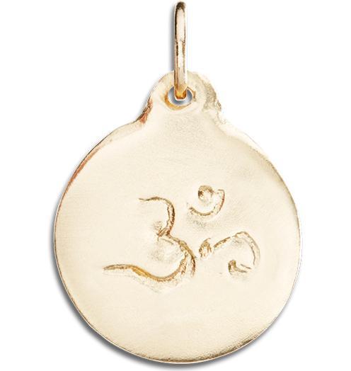 Helen Ficalora 14k Yellow Gold Om Symbol Charm for Bracelets & Necklaces