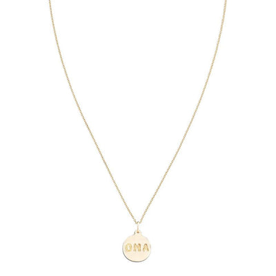 "Oma" Disk Charm Jewelry Helen Ficalora
