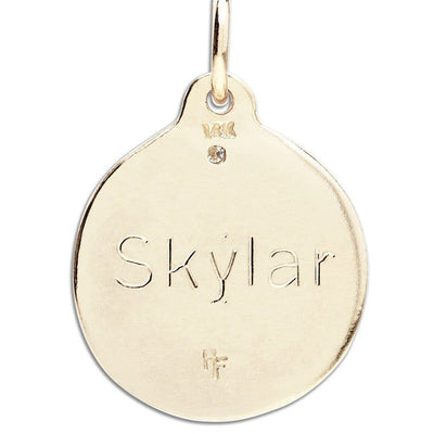 Helen Ficalora 14k Gold "Oma" Charm For Necklaces & Bracelets