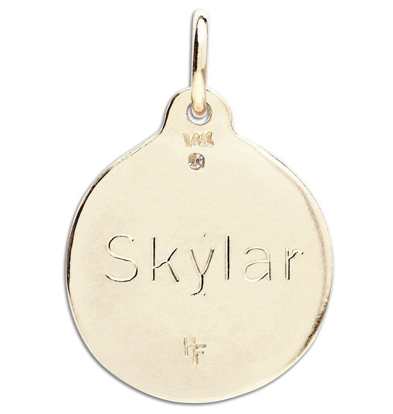 Helen Ficalora 14k Gold "Oma" Charm For Necklaces & Bracelets