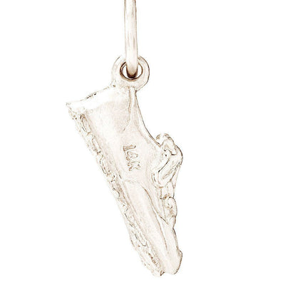 Running Shoe Mini Charm Jewelry Helen Ficalora 14k White Gold