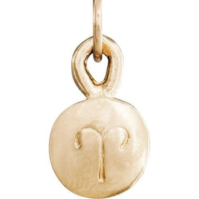 Small Aries Zodiac Charm Jewelry Helen Ficalora 14k Yellow Gold
