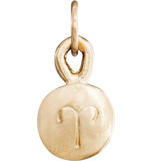 Small Aries Zodiac Charm Jewelry Helen Ficalora 14k Yellow Gold