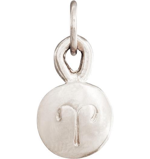 Small Aries Zodiac Charm Jewelry Helen Ficalora 14k White Gold
