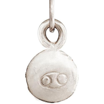 Small Cancer Zodiac Charm Jewelry Helen Ficalora 14k White Gold
