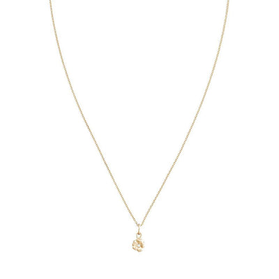 Small Cherry Blossom Flower Charm with Diamond Jewelry Helen Ficalora For Necklaces And Bracelets