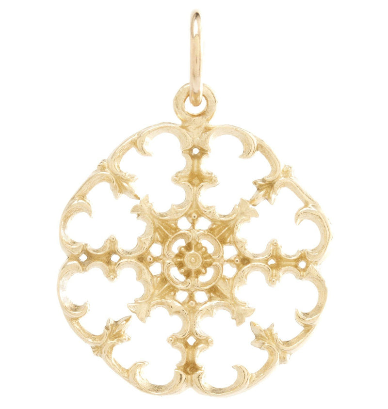 Small Filigree Charm Jewelry Helen Ficalora 14k Yellow Gold
