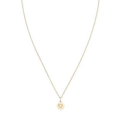 Small Heart Disk Charm Jewelry Helen Ficalora
