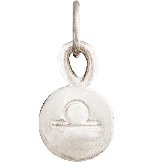 Small Libra Zodiac Charm Jewelry Helen Ficalora 14k White Gold